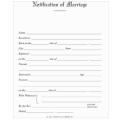  Notice of Marriage (pad/50) 